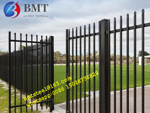 Outdoor Hot-dip Galvanizing Steel Security Fence