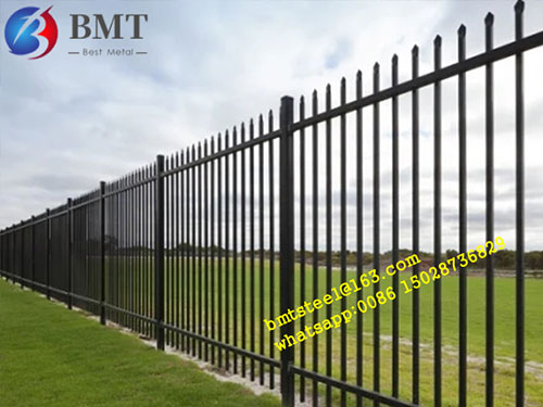 Heavy duty steel security fence