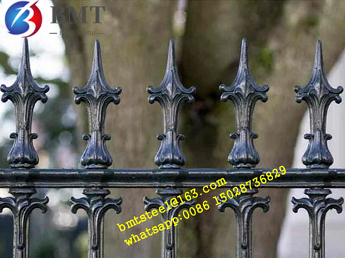 Picket steel fence panel