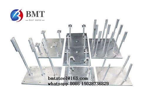 Welded processing embedded parts of construction