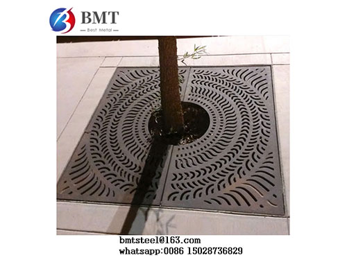 Ductile iron protection grate ductile iron parts tree grate